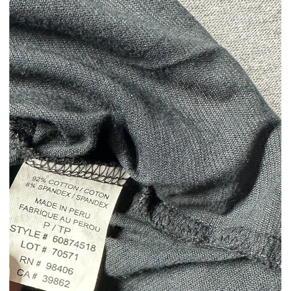 Theory Cowl Neck Women's Grey Short Sleeved Shirt Size P - Picture 7 of 7